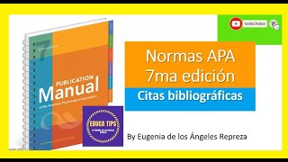 ◀️🥇CITAS BIBLIOGRÁFICAS SEGÚN NORMAS APA SÉPTIMA 7MA 7 EDICIÓN 2023🌟 FACIL Y EJEMPLOS 🌟TUTORIAL🌟 [upl. by Bohi]