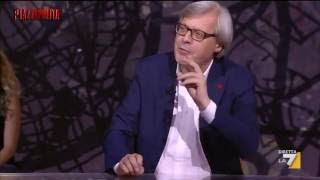 Vittorio Sgarbi vs Bianca Berlinguer e Corrado Formigli Dove ca vivete Cornuto [upl. by Ziom]