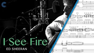 Piano  I See Fire The Hobbit  Ed Sheeran  Sheet Music Chords amp Vocals [upl. by Ahsiled678]