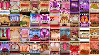 wedding stage decoration design ideas 💡 2023 latest and trending models party decoration [upl. by Essa]