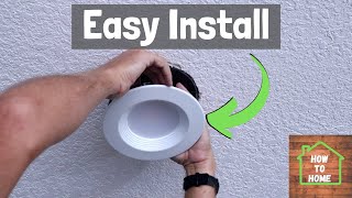 How To Choose and Install LED Retrofit Lights for Home  Recessed LED Can Light Installation [upl. by Nilson]