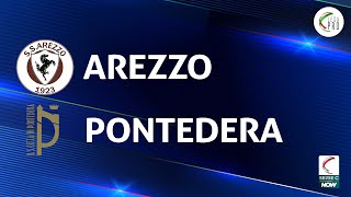 Arezzo  Pontedera 11  Gli Highlights [upl. by Amby]