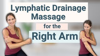 Right Arm Lymphedema Massage Full Manual Lymphatic Drainage Massage By a Lymphedema Therapist [upl. by Genna]