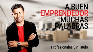 A Buen Emprendedor Muchas Palabras  Profesionales Sin Titulo  PiterAlbeiro [upl. by Ailahtan435]