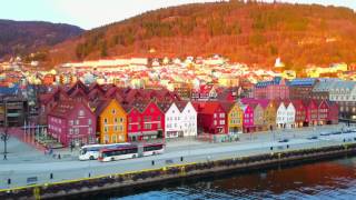 Amazing city of Bergen filmed with Drone 4K [upl. by Oijimer391]