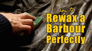 The Secret to Perfectly Waxing a Barbour Bedale Ashby etc [upl. by Hsetim679]