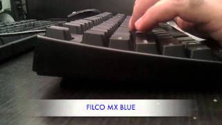 Filco MX Brown vs MX Blue Sound Comparison [upl. by Lekkim]