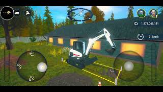 ✅Construction simulator 4  Part2  ✅ Now i got a job digging a pipe with a small excavator jcb [upl. by Iddet]