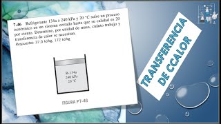 Trabajo y transferencia de calor en un sistema cerrado EJERCICIO 746 TERMODINÁMICA DE CENGEL 7MA [upl. by Aidnyl]