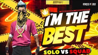 IM THE BEST PLAYER IN BR RANK😱 OP BOOYAH SOLO VS SOLO FULL GAMEPLAY GARENA FREE FIRE [upl. by Unders]