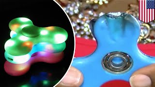 Fidget Spinner terbakar saat pengisian baterai  Tomonews [upl. by Arym]