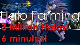 Bayonetta 2 Halo Farming Guide  3 Million Halos in 67 minutes [upl. by Huba]