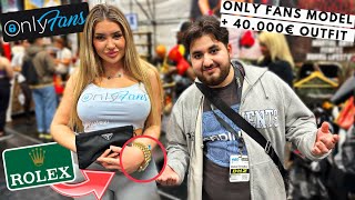 REICHES ONLY FANS MODEL mit 40000€ OUTFIT 😱🔥  WIE VIEL IST DEIN OUTFIT WERT  MAHAN [upl. by Anrehs199]