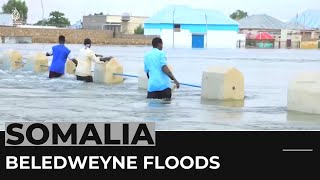 Somalia floods more than 450000 people affected in Beledweyne [upl. by Erdnua]