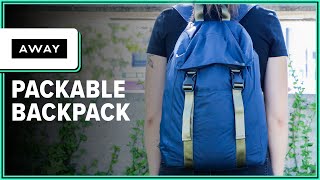 Away Packable Backpack Review 2 Weeks of Use [upl. by Adnamma]