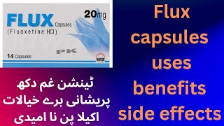 Flux capsule Fluoxetine 20 mg uses in Urdu Hindi  depression tension anxiety [upl. by Onitram]