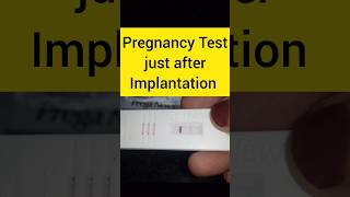 Implantation ke baad Pregnancy Test kab karna chahiye shortsfeed shorts [upl. by Siloa]