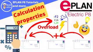 Total current calculation in EPLAN 2024 How to show the overload❓ [upl. by Beora]