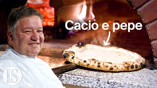 La pizza cacio e pepe cotta con il ghiaccio di Stefano Callegari [upl. by Luapnoj]