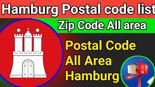 Hamburg Germany Postal code list [upl. by Tiffani]