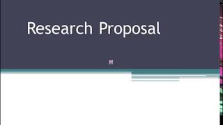 Research Proposal steps [upl. by Dichy98]