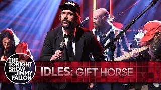 IDLES Gift Horse  The Tonight Show Starring Jimmy Fallon [upl. by Eux233]