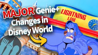 MAJOR Genie Changes in Disney World  Lightning Lane Updates [upl. by Notpmah]