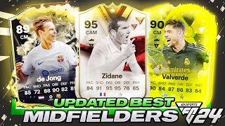 UPDATED👀TOP 10 BEST MIDFIELDERSCDMSCMS IN EA FC 24 ULTIMATE TEAM [upl. by Hgalehs994]