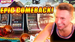 Stevewilldoit goes Crazy Degen on Slots Chasing His Losses reaction [upl. by Agrippina941]