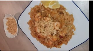 Recette pad thaï crevettes [upl. by Lussi]