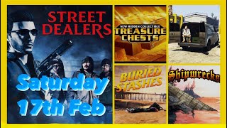 Street Dealers Locations Saturday 17th February Plus Gun Van Shipwreck amp more  GTA V Online [upl. by Irovi]