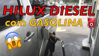 HILUX DIESEL ABASTECIDA COM GASOLINA FUNCIONA [upl. by Haig]