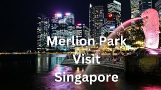 Merlion Park  Singapore singaporevideos merlionsingapore lion tour tourism [upl. by Peirce]