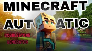 HOW TO MAKE AUTOMATIC COBBLESTONE GENERATOR IN MINECRAFT  My first video 😊❤️ [upl. by Averyl]