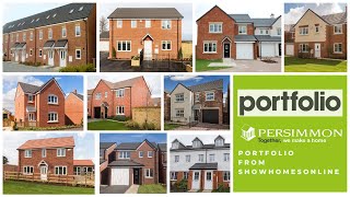 The Persimmon Homes UK Portfolio Of House types by Showhomesonline [upl. by Euqnom]