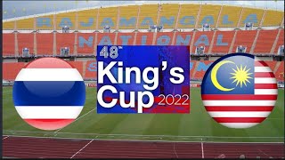 Thailand 1 3 vs 5 1 Malaysia  48quot Kings Cup 2022 [upl. by Cayser]