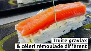 Truite gravlax amp céleri rémoulade différent [upl. by Ytsirk]