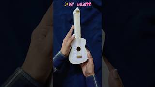 🎀Easy craft hand made violin✨  diy diycrafts cardboardcraft shorts youtubeshorts [upl. by Alledi]