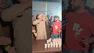 Banana Milk Shake Drinking Contest foodblogger funny mianbhai foodchallenge comedy food [upl. by Ecirpac]