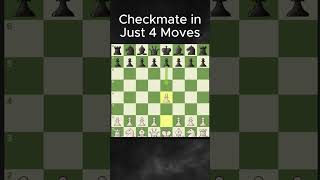 4Move Checkmate Scholar’s Mate in Action 🤯💥 chess learnchess [upl. by Marion]