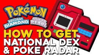 Pokemon Brilliant Diamond amp Shining Pearl How To Get The National Pokedex amp The Poke Radar BDSP [upl. by Towers]