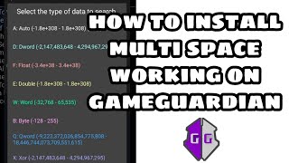 How to install multi space working on gameguardian 2023 update  Android 12 [upl. by Drewett924]