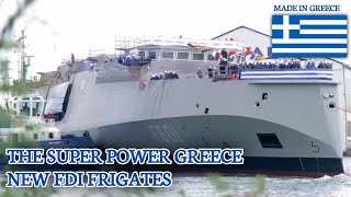 New Era for Greek Navy Launch of Advanced Kimon Class Frigate [upl. by Elaval467]