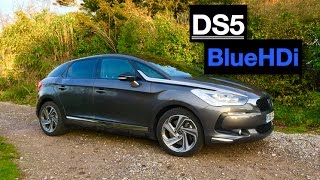 2017 DS5 Elegance BlueHDi 180 Review  Inside Lane [upl. by Zilada257]