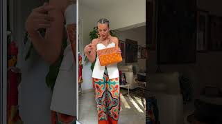 Orange or white top 🧡🤍 grwm grwmoutfit [upl. by Ahsirtal9]