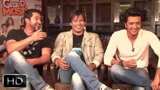 Excited Aftab Opportunist Vivek Deep Daddu Riteishs Exclusive Interview On Grand Masti [upl. by Serilda736]