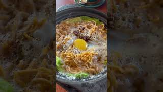 A sizzling hot plate of yee mee amp hot coffee for lunch [upl. by Nerdna854]