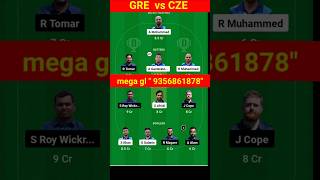 gre vs cze dream 11 Prediction  mega gl 🔥dream11team shorts tabhai11 [upl. by Ongun8]