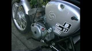 Simson S51 Start und Motorlauf Modell S51 B24 Baujahr 1985 [upl. by Rona]