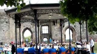 Newark Town Band At Newark Castle quotPateley Bridge Marchquot [upl. by Ahsel]